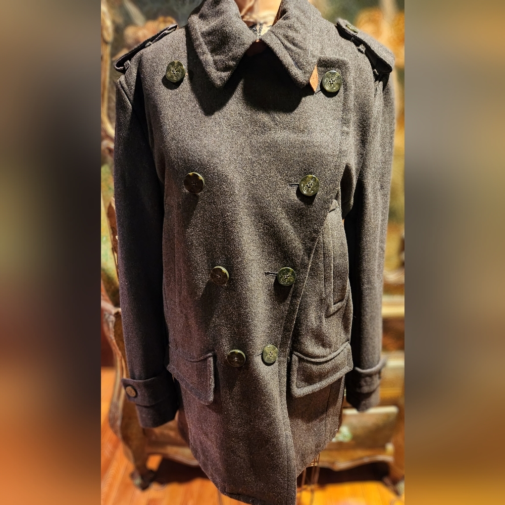 Superdry Men's Vintage Premium Peacoat Khaki/Orange Size Large